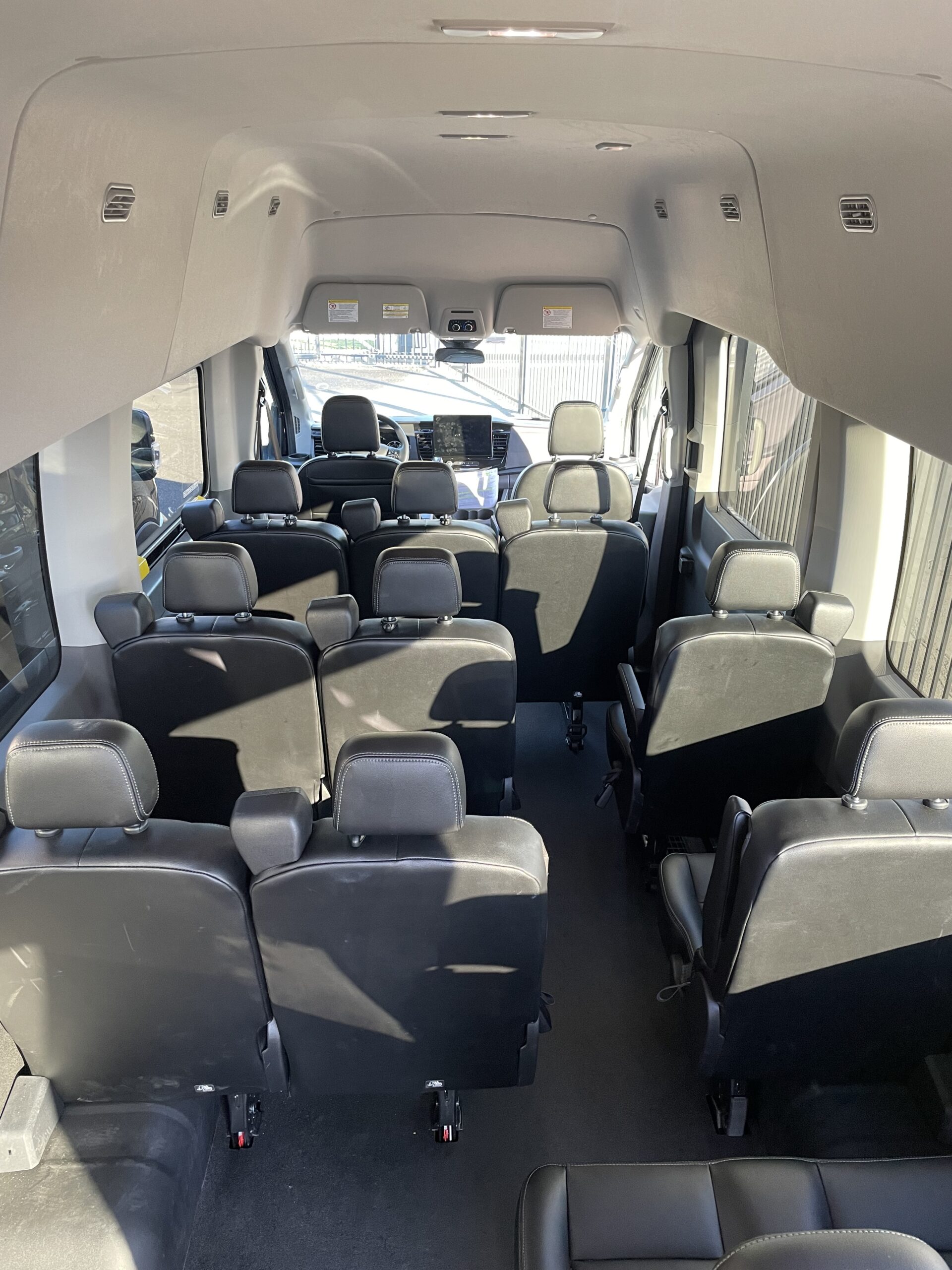 Shuttle Van Interior(2) Airport Shuttles Rancho Cordova
